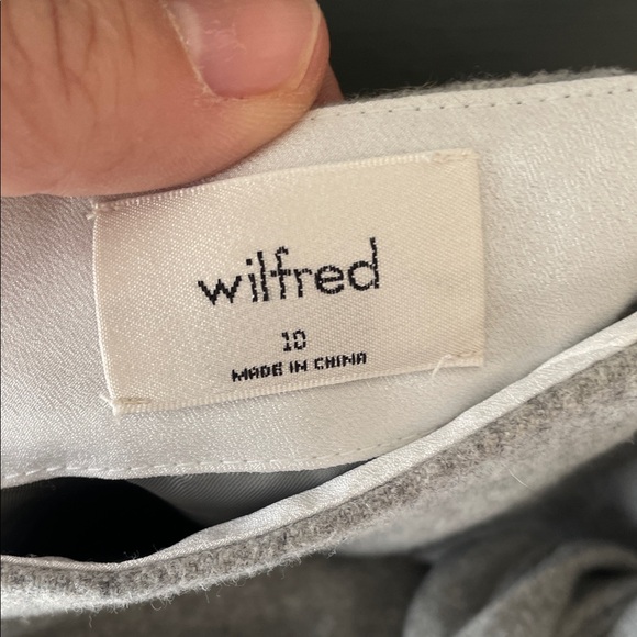 Wilfred Gray Wrap Front Mini Skirt - Picture 2 of 10